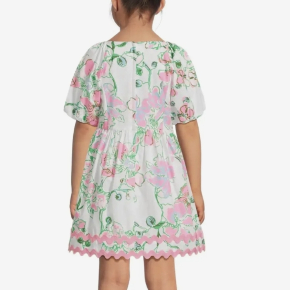 Lilly Pulitzer Mini Knoxlie Dress In Multi Oversized Orchids 12 - Picture 2 of 13